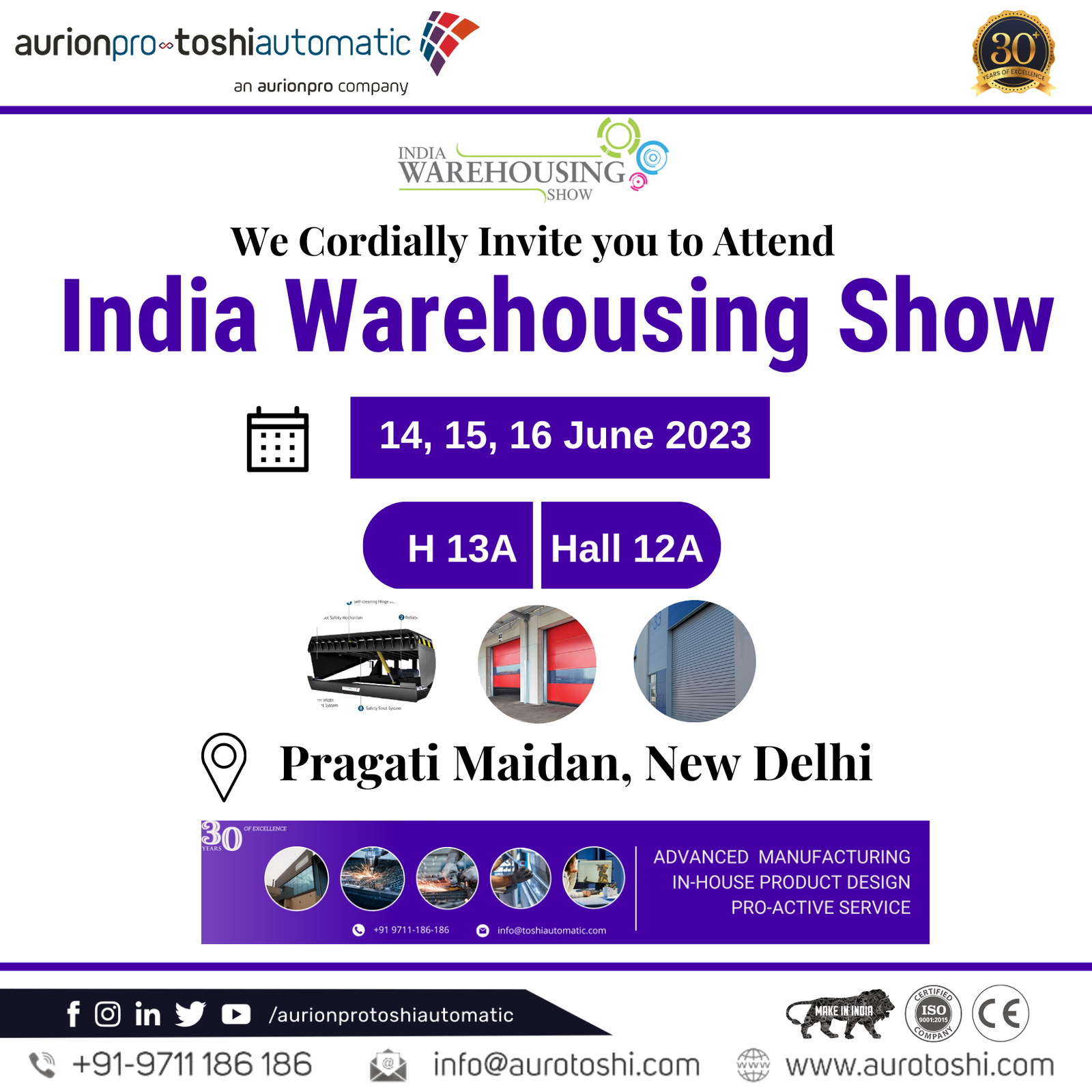 Aurotoshi at India Warehousing Show 2023