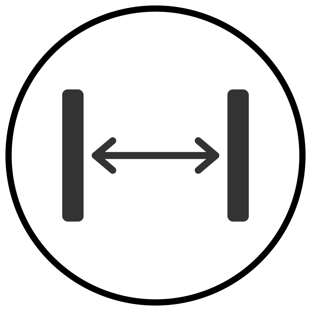 600 mm Clear Passage per Lane Icon