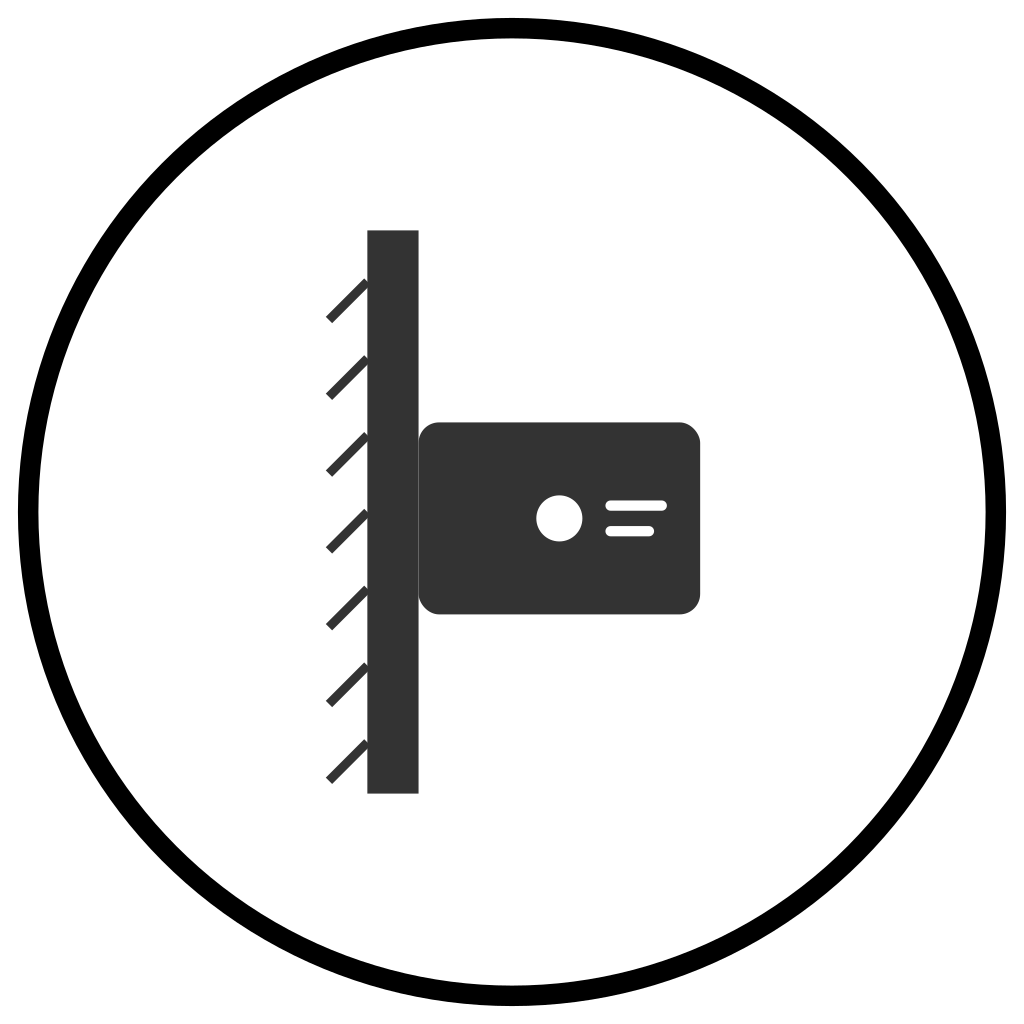 Compact Wall-Mounted Design Icon